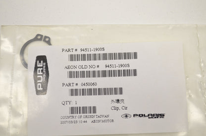 OEM Polaris 450060 External Circlip Qty 4 NOS