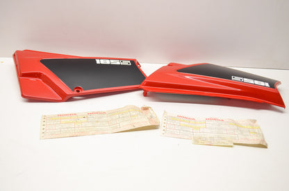 Red/Black Right/Left Side Cover Set XL185S NOS