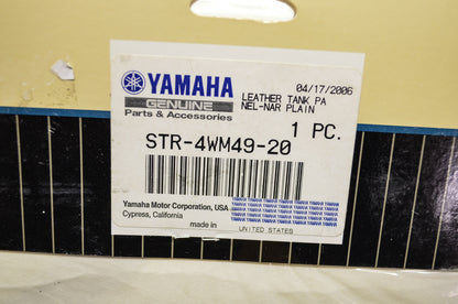 OEM Yamaha STR-4WM49-20-00 Leather Tank Panel NOS