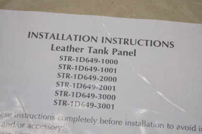 Leather Narrow Tank Panel NOS