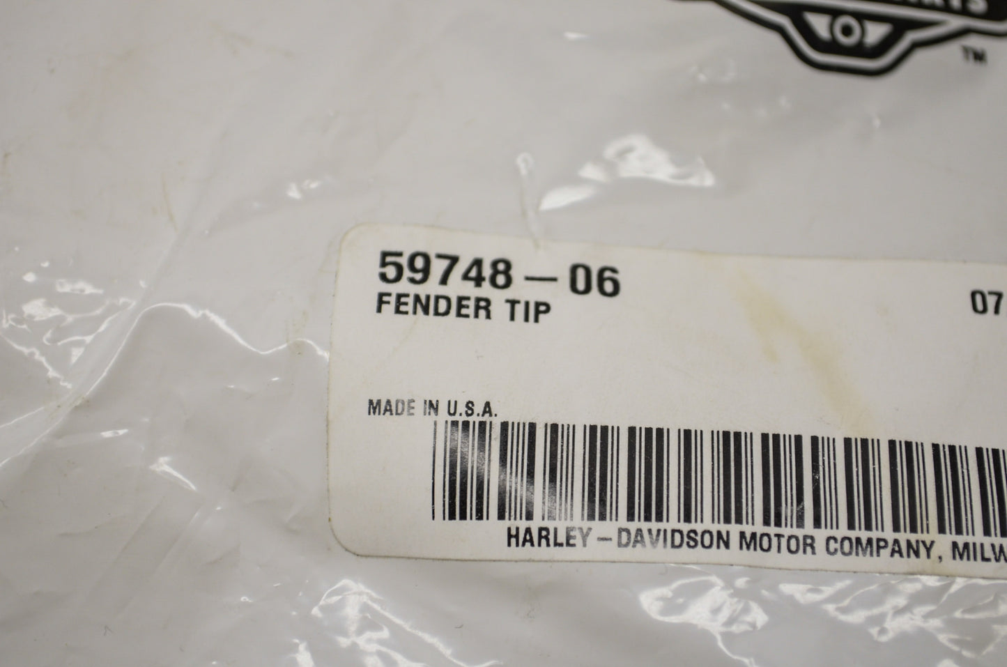 OEM Harley-Davidson 59748-06 Fender Tip NOS