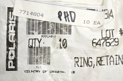 OEM Polaris 7714804 Retaining Ring Qty 2
