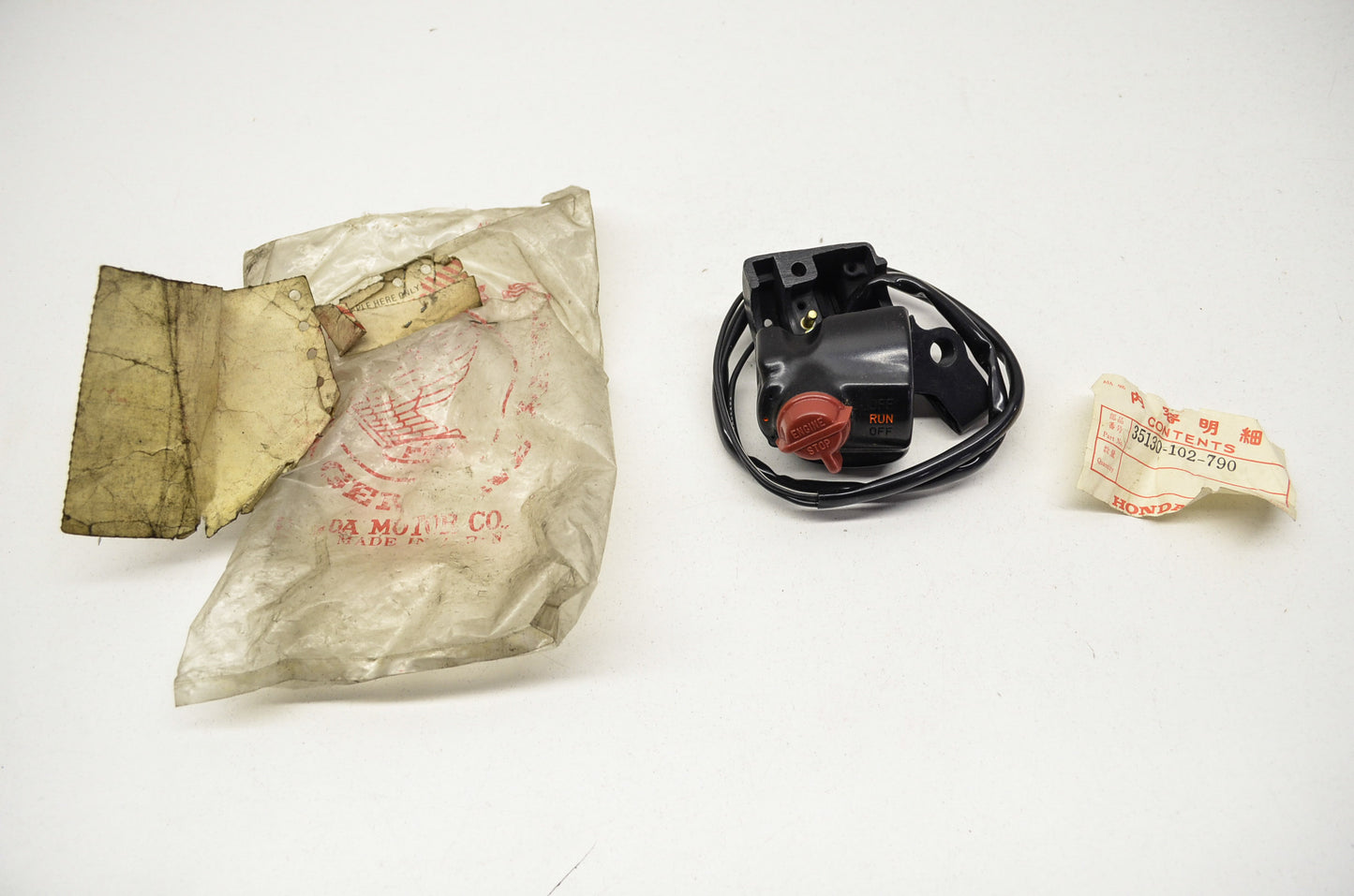 OEM Honda 35130-102-790 Stop Switch Assembly NOS