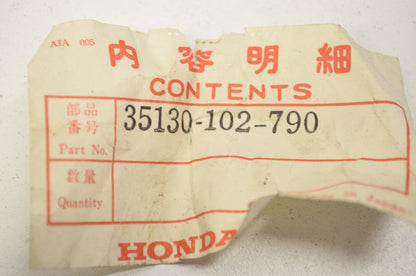 OEM Honda 35130-102-790 Stop Switch Assembly NOS