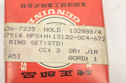 OEM Honda 13122-GC4-672 Ring Set (STD) NOS