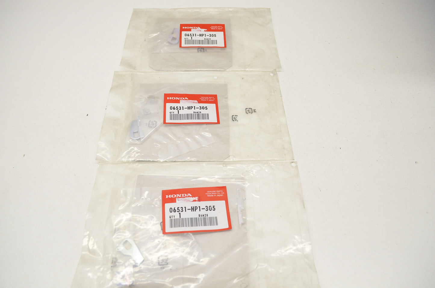 OEM Honda 06531-HP1-305 Lower Throttle Arm Set Qty 3 NOS