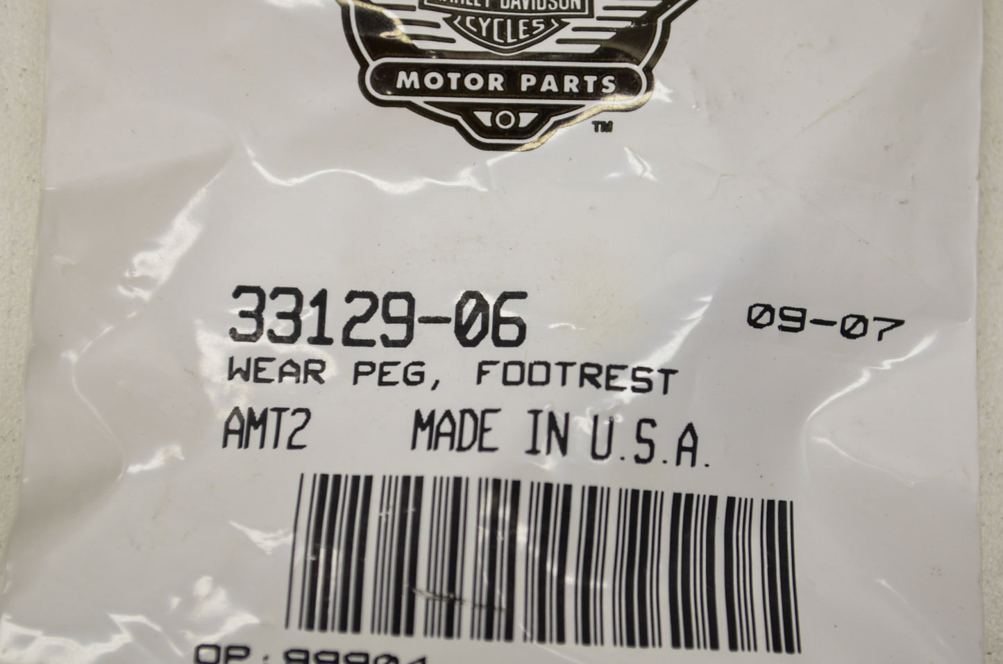 OEM Harley-Davidson 33129-06 Footrest Wear Peg NOS
