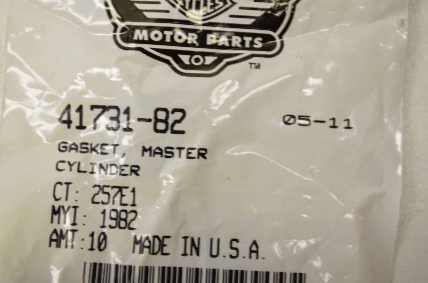 OEM Harley-Davidson 41731-82 Master Cylinder Gasket Qty 10 NOS