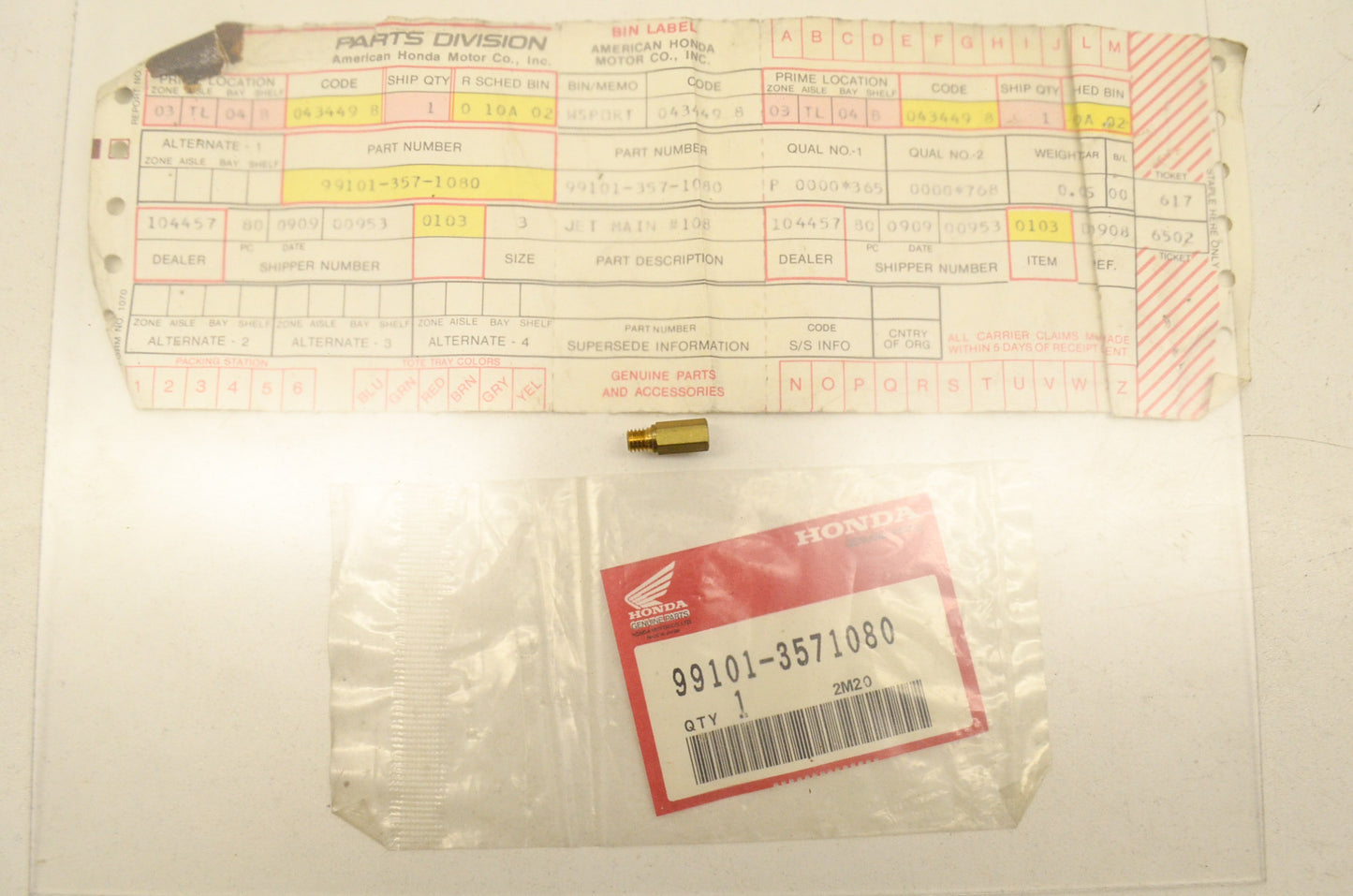 New OEM Honda Jet XR 200 250 ATC200 NOS