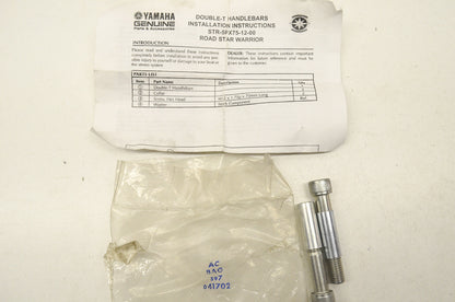 Double 'T' Fat Bars Hex Head Screws Qty 2 NOS
