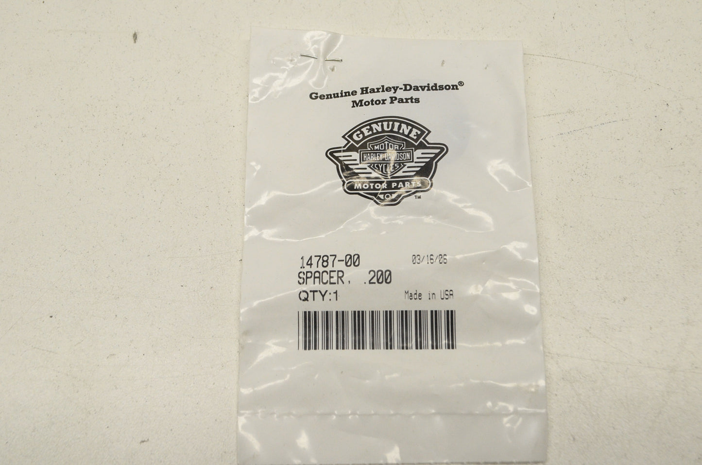 OEM Harley-Davidson 14787-00 Spacer .200 NOS