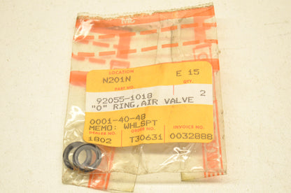 OEM Kawasaki 92055-1018 Air Valve O-Ring Qty 2 NOS