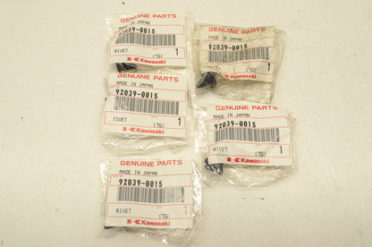 OEM Kawasaki 92039-0015 Rivet Qty 5 NOS