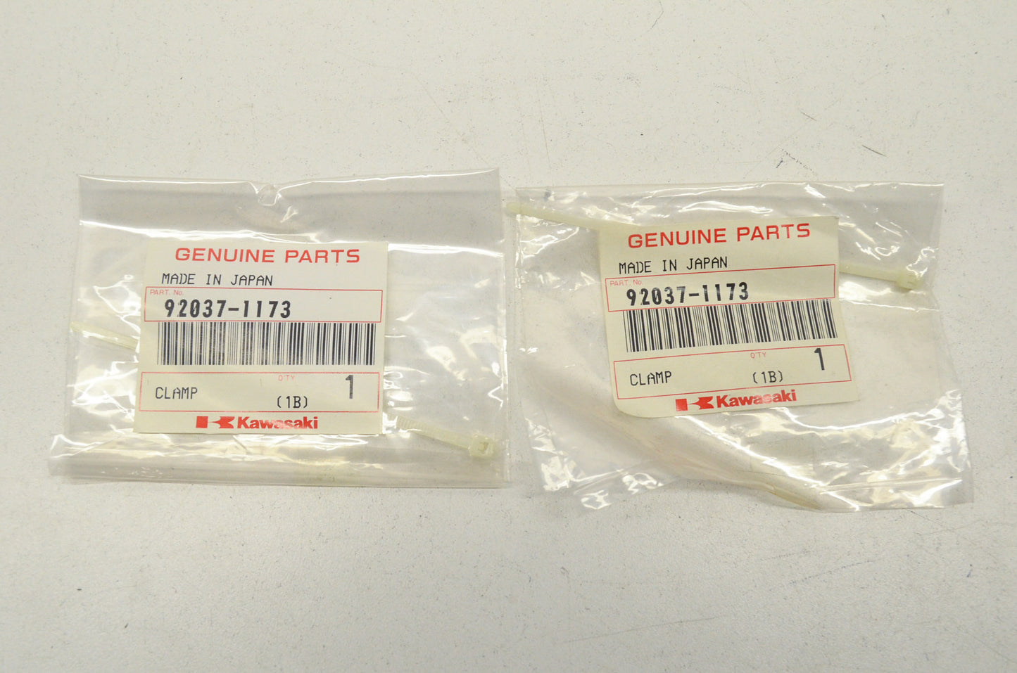 OEM Kawasaki 92037-1173 Spark Plug Cap Clamp Qty 2 NOS