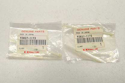 OEM Kawasaki 92037-1173 Spark Plug Cap Clamp Qty 2 NOS