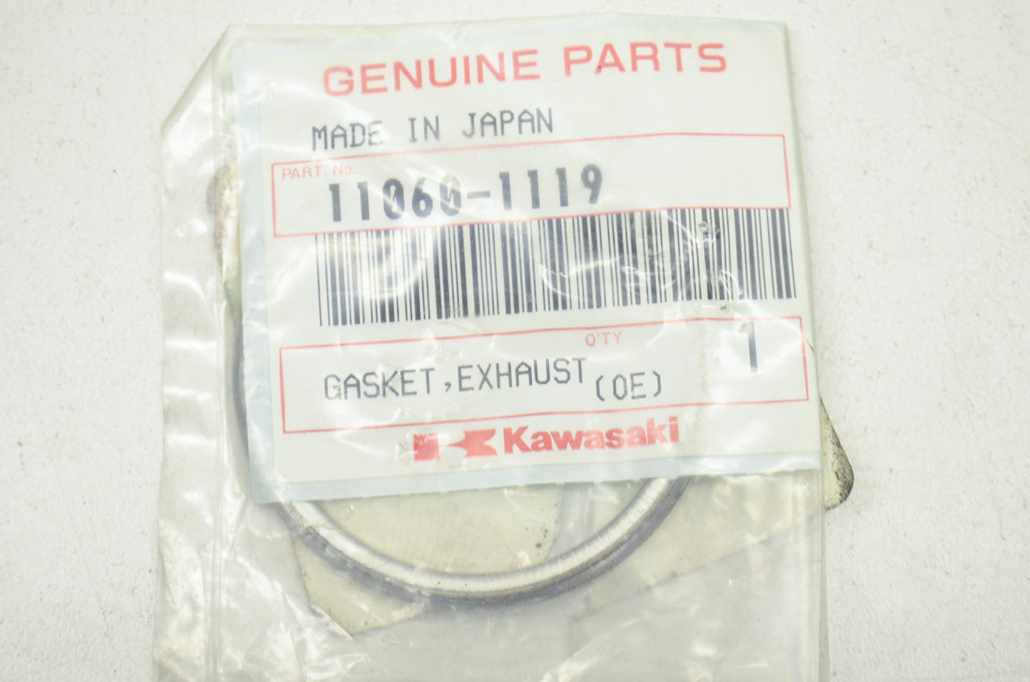 New OEM Kawasaki 11060-1119 Exhaust Pipe Gasket NOS