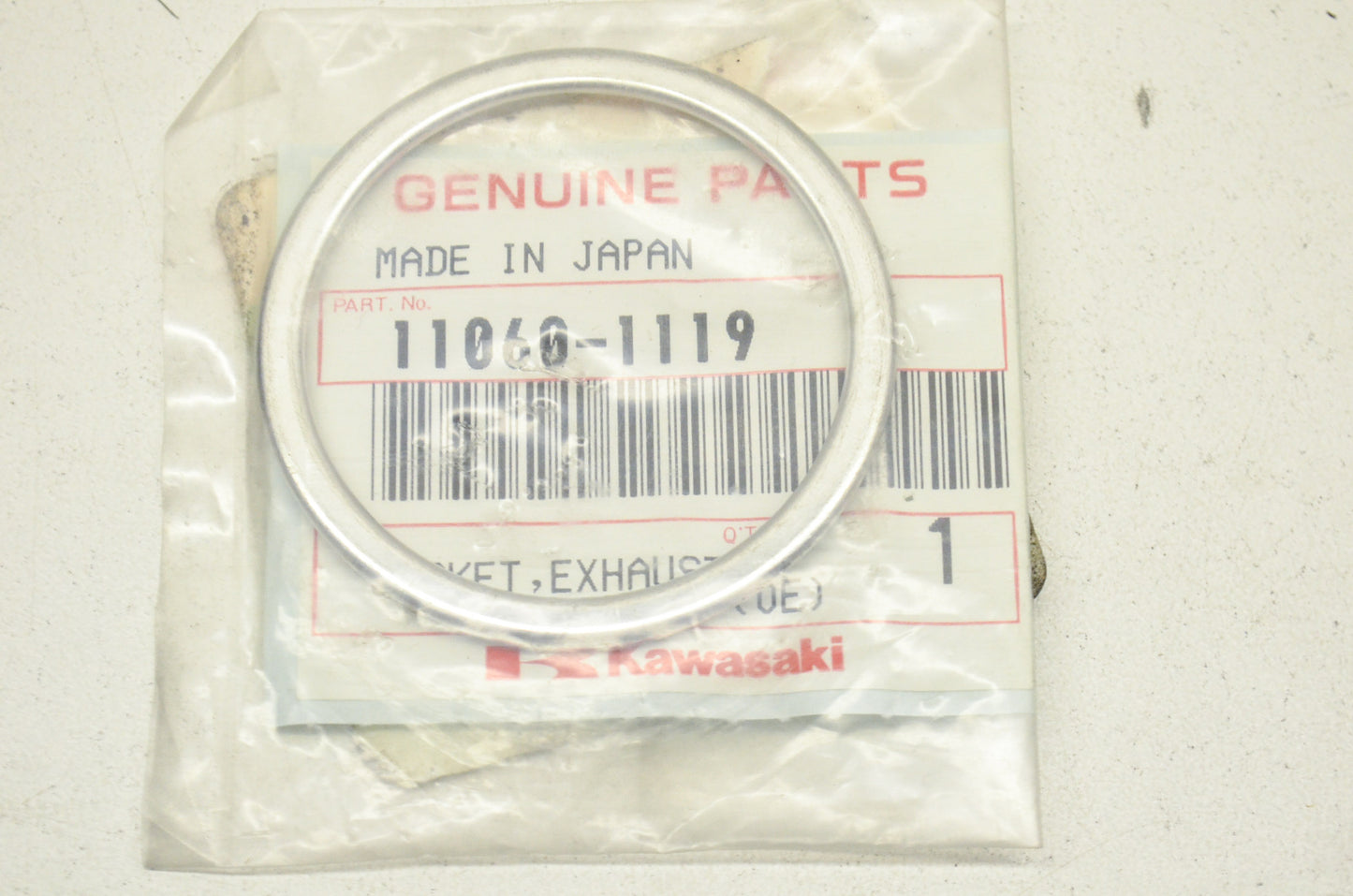 New OEM Kawasaki 11060-1119 Exhaust Pipe Gasket NOS