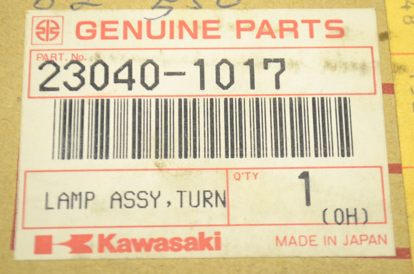 Turn Signal Lamp Assembly NOS