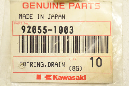 OEM Kawasaki 92055-1003 Drain Screw O-Ring Qty 2 NOS