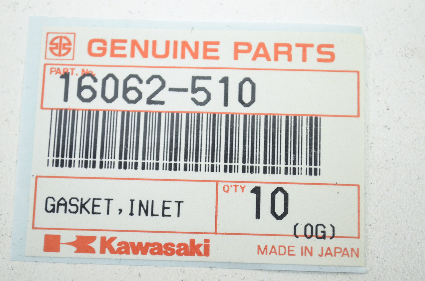 OEM Kawasaki 16062-510 Intake Gasket Qty 2 NOS