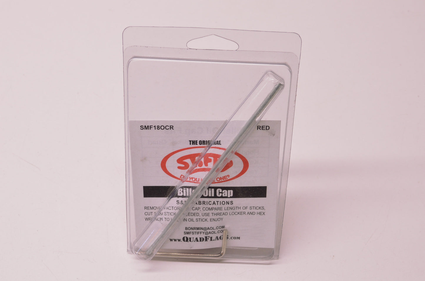 Stiffy SMF18OCR, SMF18OC-R Red Billet Oil Cap NOS