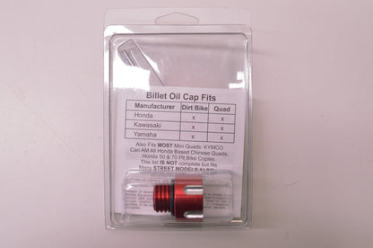 Stiffy SMF18OCR, SMF18OC-R Red Billet Oil Cap NOS