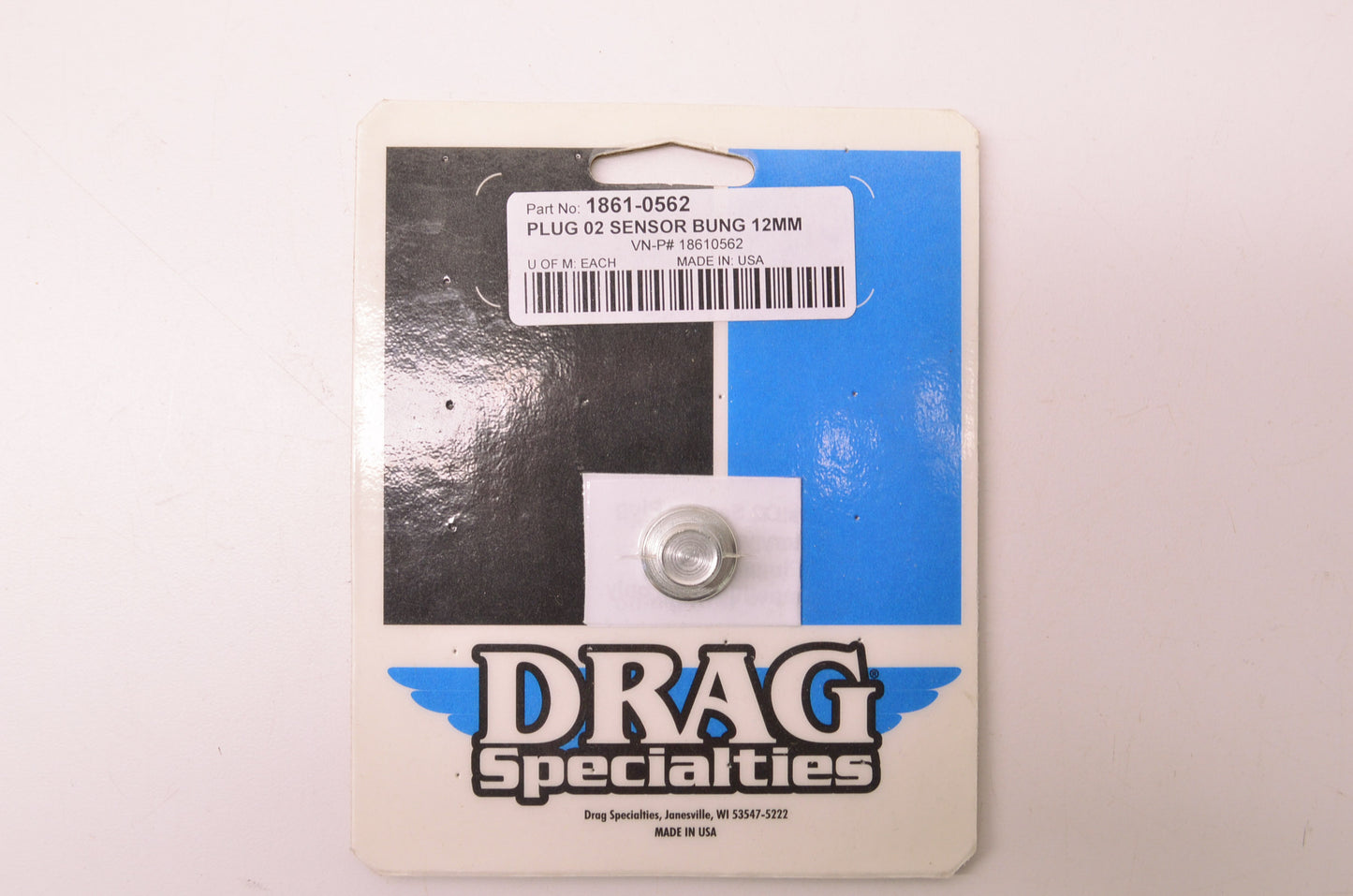 New Drag Specialties Plug O2 Sensor Bung 12MM NOS