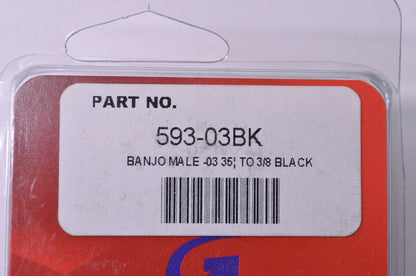 New Goodridge 35 Deg 3/8' Banjo Black NOS