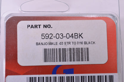 New Goodridge 7/16 Straight Banjo Black NOS