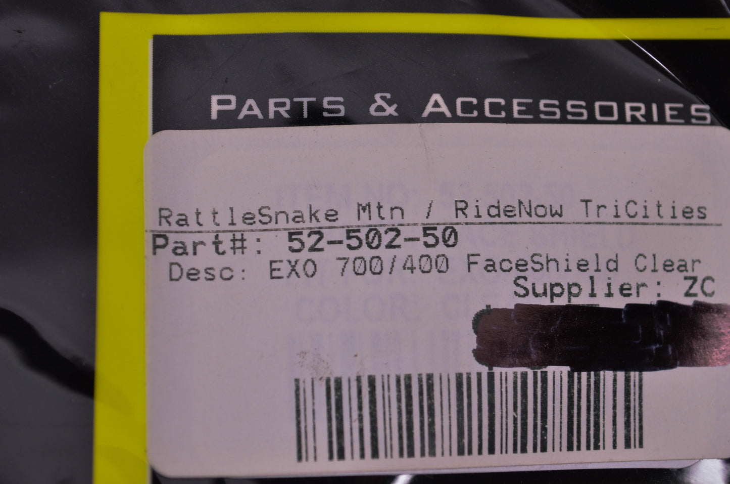 New Scorpion EXO Clear Visor NOS
