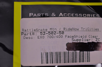 New Scorpion EXO Clear Visor NOS