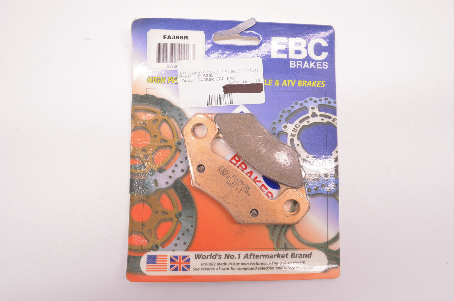 EBC FA398R Brake Pads NOS