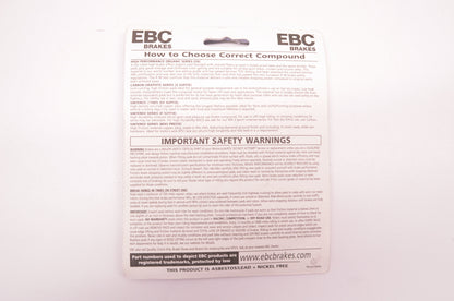 EBC FA398R Brake Pads NOS