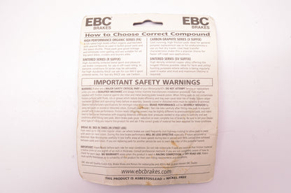 EBC FA226, 98378 Fa226, 98378 Brake Pads NOS