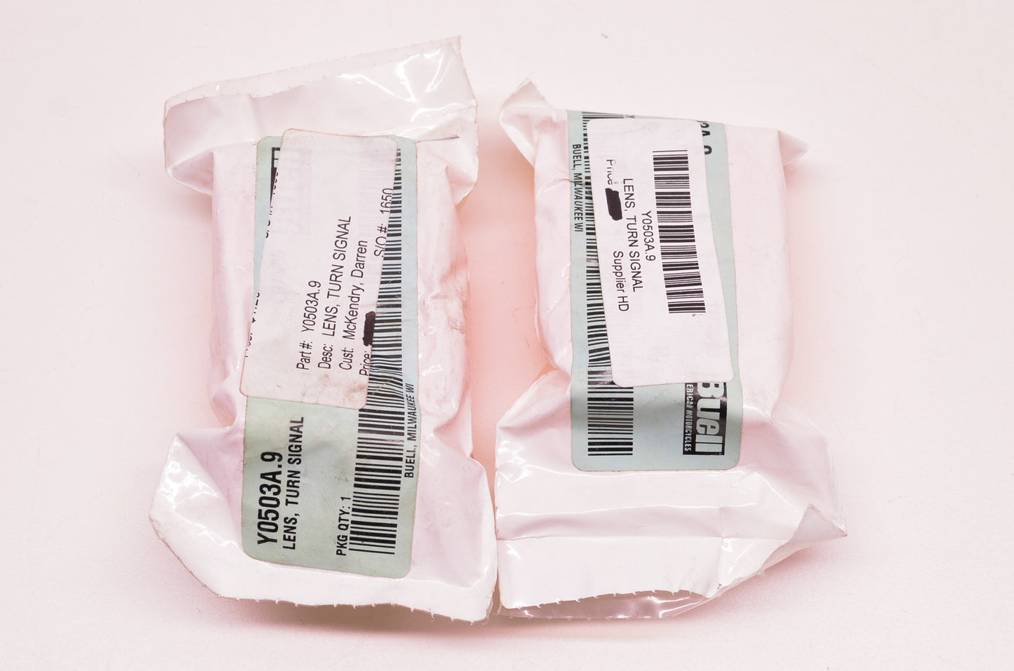 New OEM Buell Turn Signal Lens QTY 2 NOS