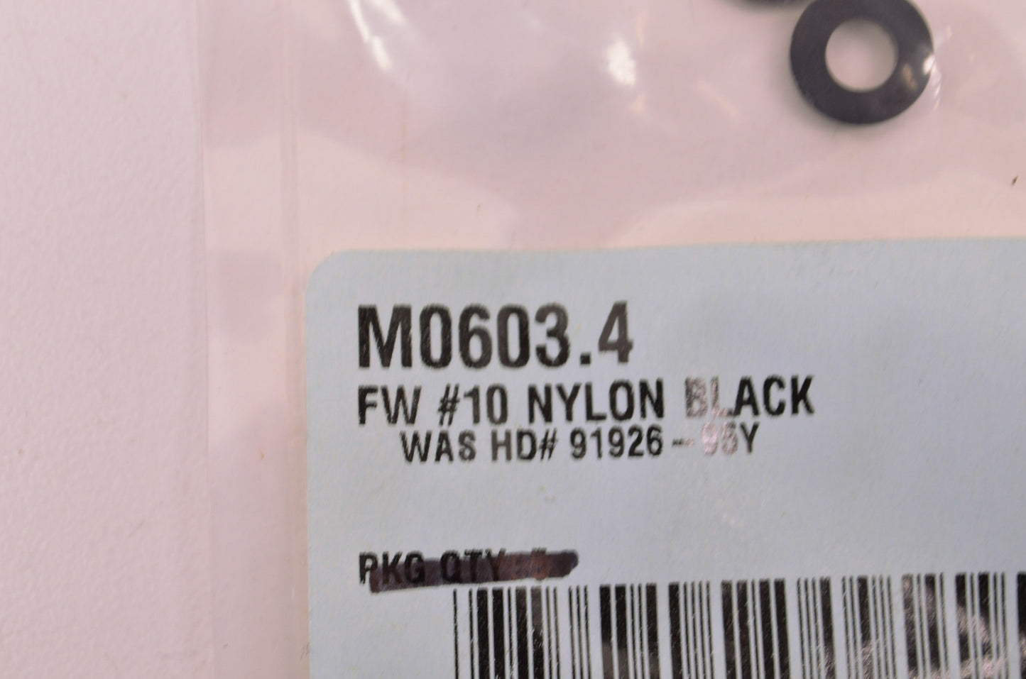 New OEM Buell Black Nylon Washer QTY 2 NOS