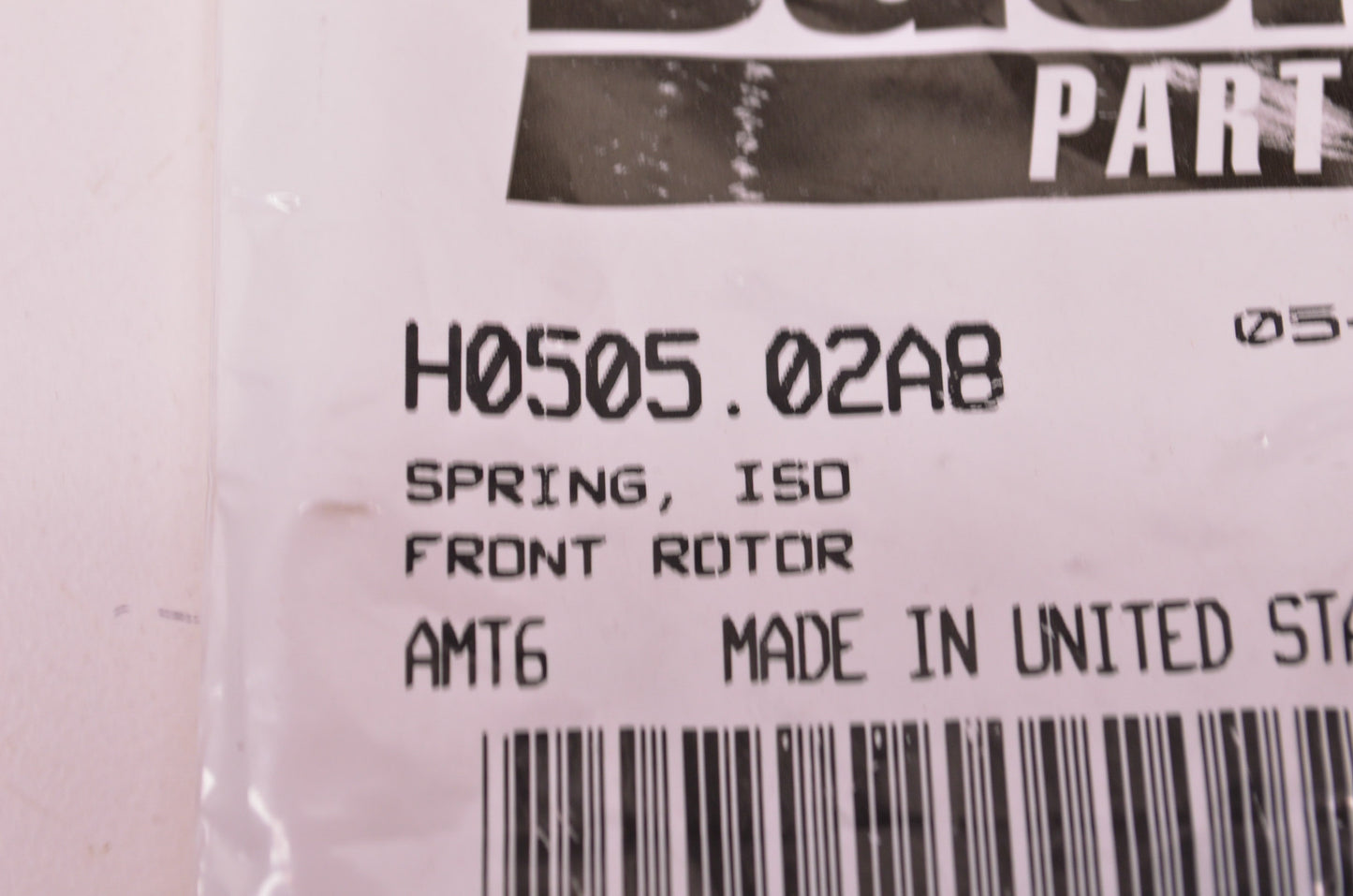 New OEM Buell Front Rotor Iso Spring NOS