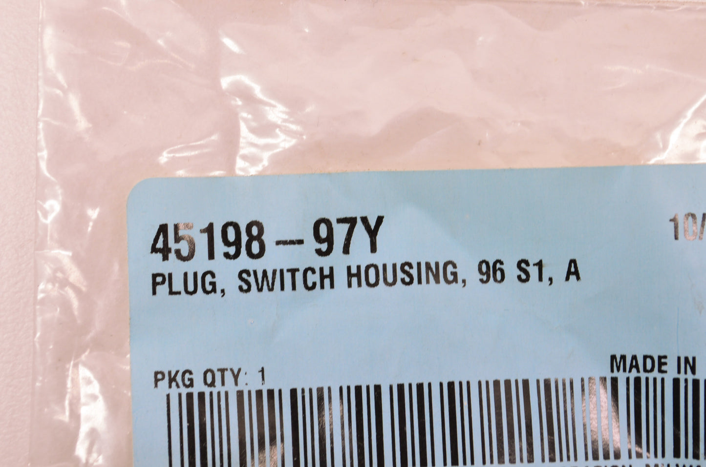New OEM Buell Switch Housing Plug NOS