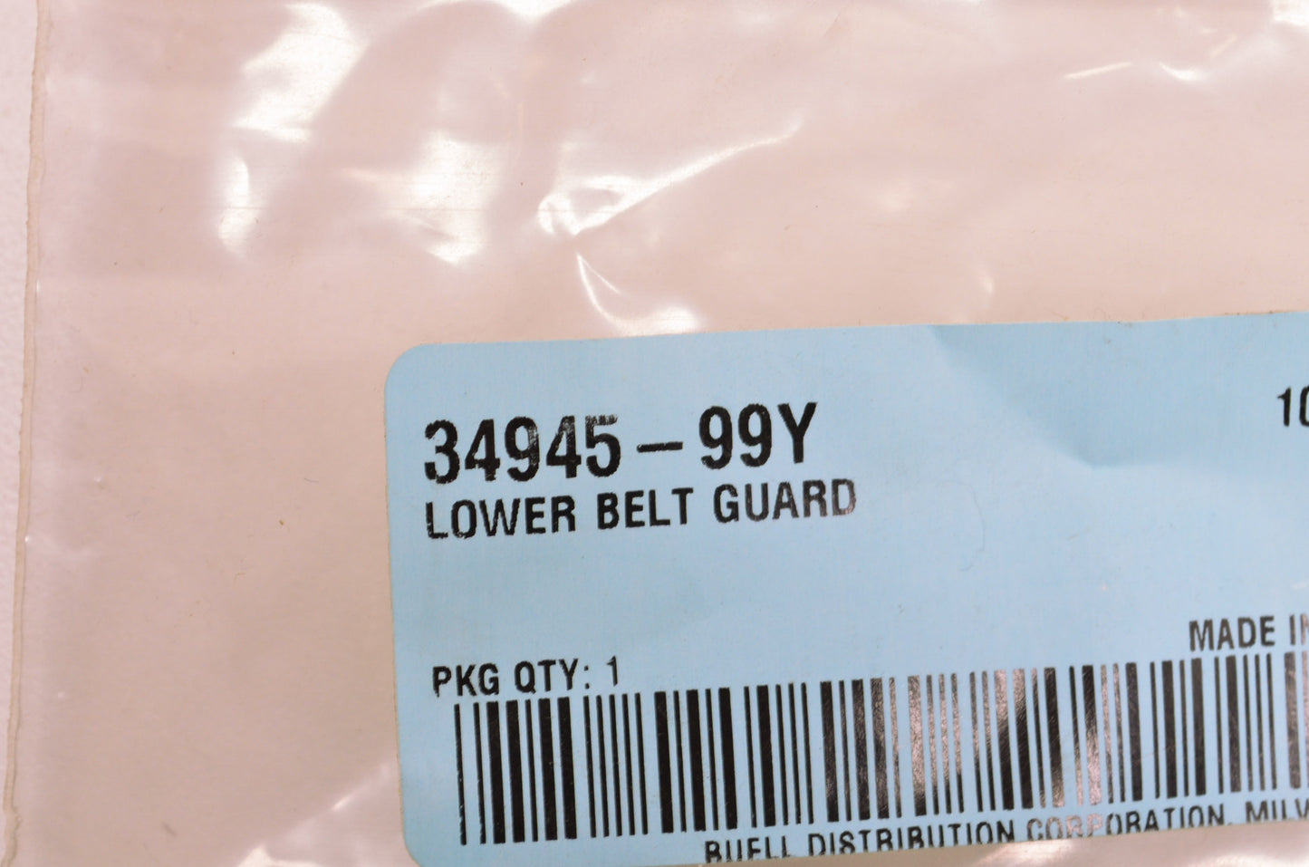 New OEM Buell Lower Belt Guard NOS