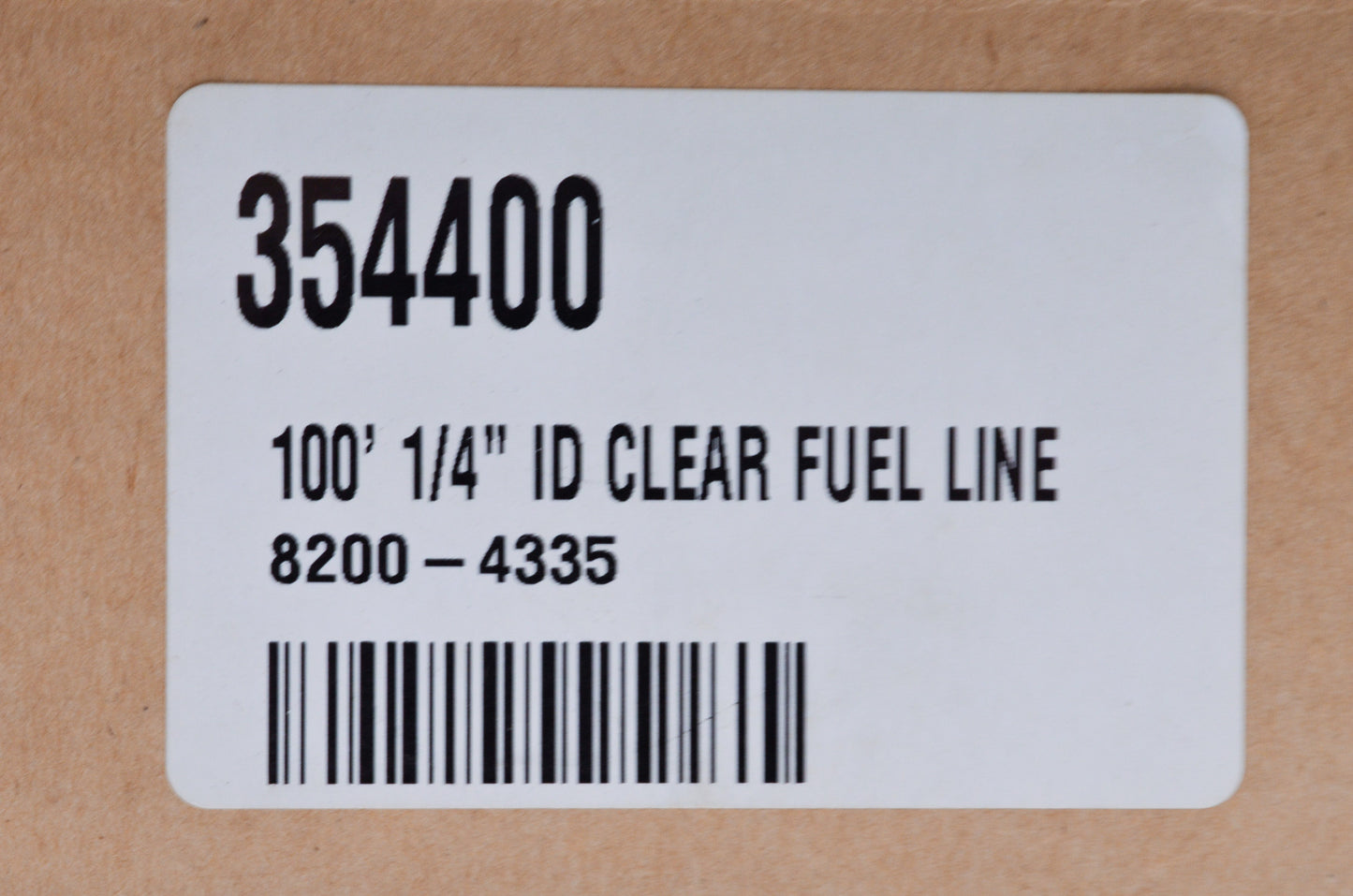 Flex 354400, 8200-4335 Clear 30" Fuel Line NOS