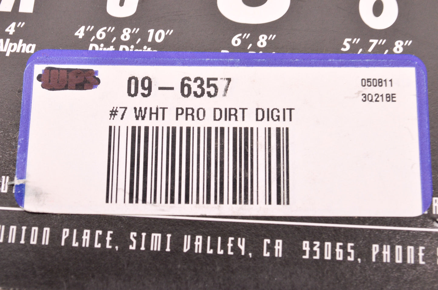 Dirt Digits 1628131 Motocross Graphics NOS