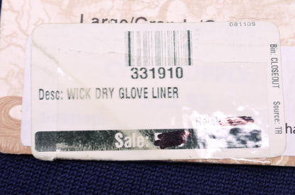 Wick Dry Liner Gloves Large NOS