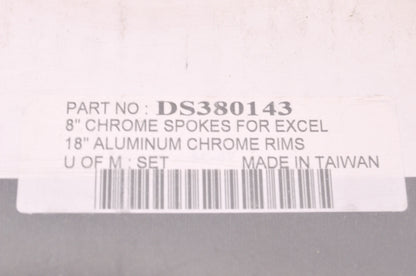 Set of 40 8' Spokes & Nipples For 18' chrome rims NOS
