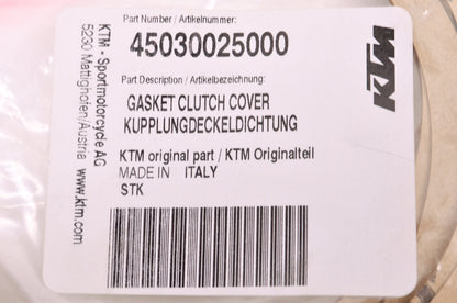 New OEM KTM Clutch Cover Gasket NOS