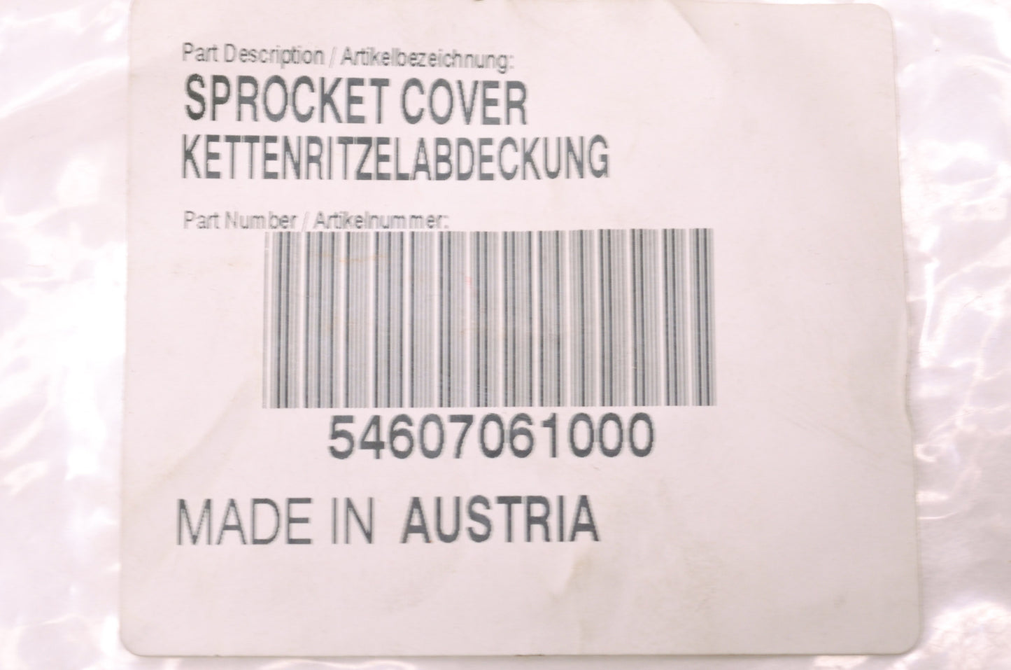 OEM KTM 54607061000 Sprocket Cover NOS
