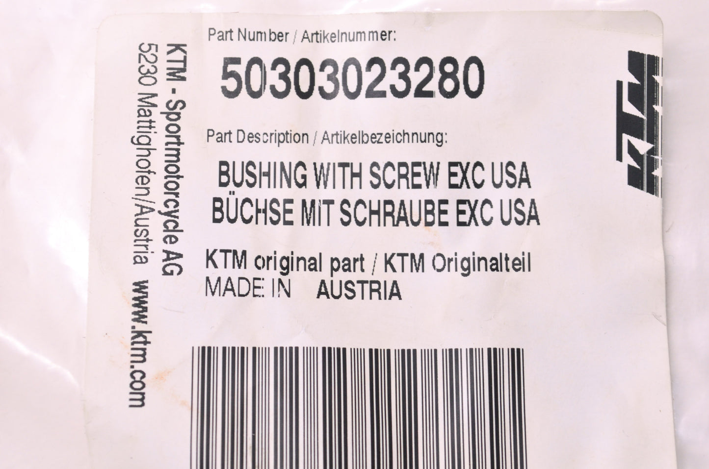 Bushing & Screw NOS