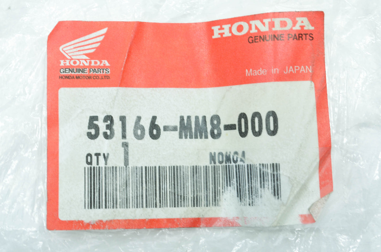 OEM Honda 53166-MM8-000 Left Handle Grip NOS