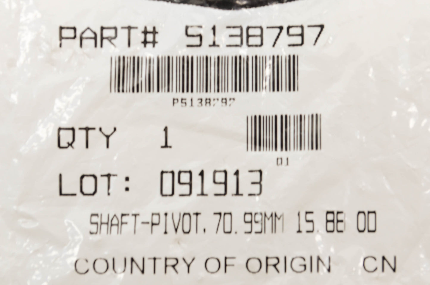 New OEM Polaris Pivot Shaft NOS