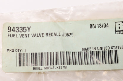 Fuel Vent Valve Recall Kit NOS