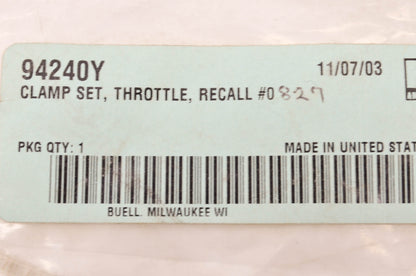 Buell 94240Y Throttle Clamp Set NOS
